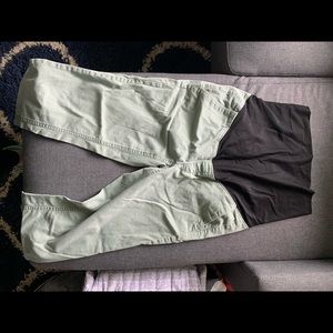 Loft Olive maternity pants